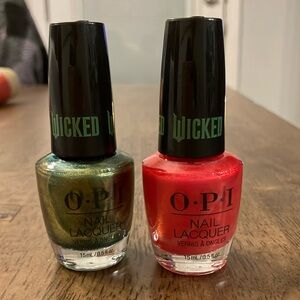 NEW | OPI Wicked Collection - Metallic Green and Bright Pink